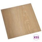 Vidaxl vloerplanken zelfklevend 55 st 5,11 m² pvc bruin