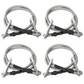 Vidaxl touwen met karabijnhaak 4 st rubber
