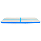 Vidaxl gymnastiekmat met pomp opblaasbaar 300x100x20 cm pvc blauw