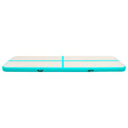 Vidaxl gymnastiekmat met pomp opblaasbaar 600x100x20 cm pvc groen