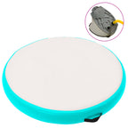 Vidaxl gymnastiekmat met pomp opblaasbaar 100x100x20 cm pvc groen