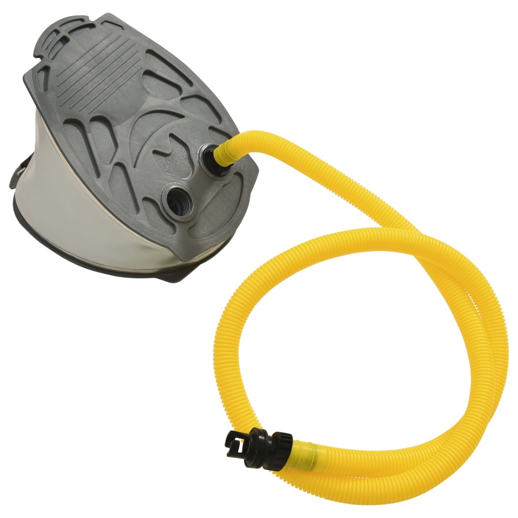 Vidaxl voetpomp 26x18 cm pp en pe grijs en geel