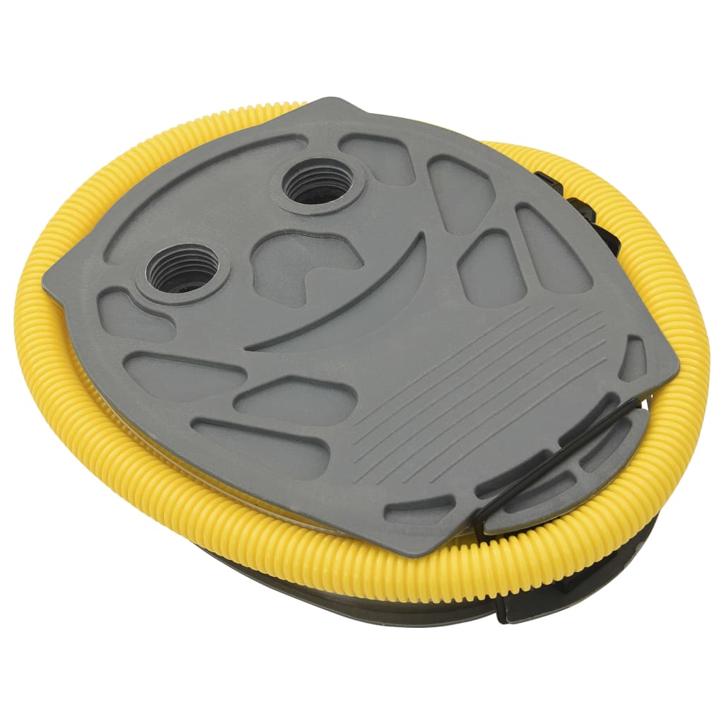 Vidaxl voetpomp 26x18 cm pp en pe grijs en geel
