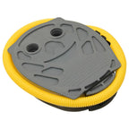Vidaxl voetpomp 26x18 cm pp en pe grijs en geel