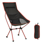 VidaXL Campingstoel inklapbaar PVC en aluminium zwart