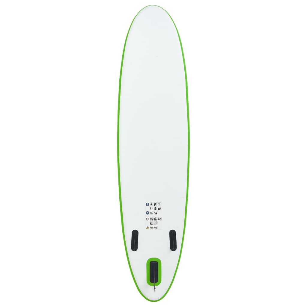 Vidaxl stand up paddleboardset opblaasbaar groen en wit