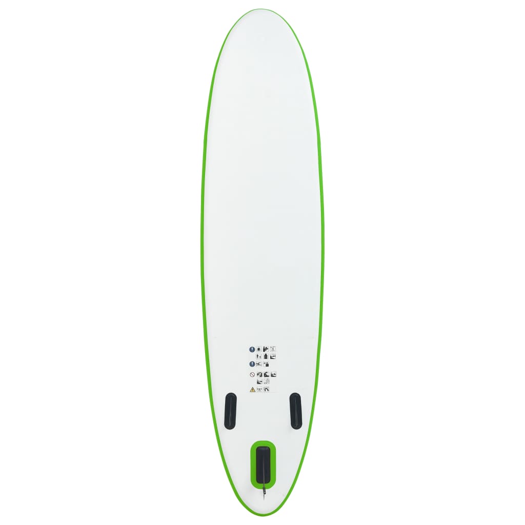 Vidaxl stand up paddleboardset opblaasbaar groen en wit