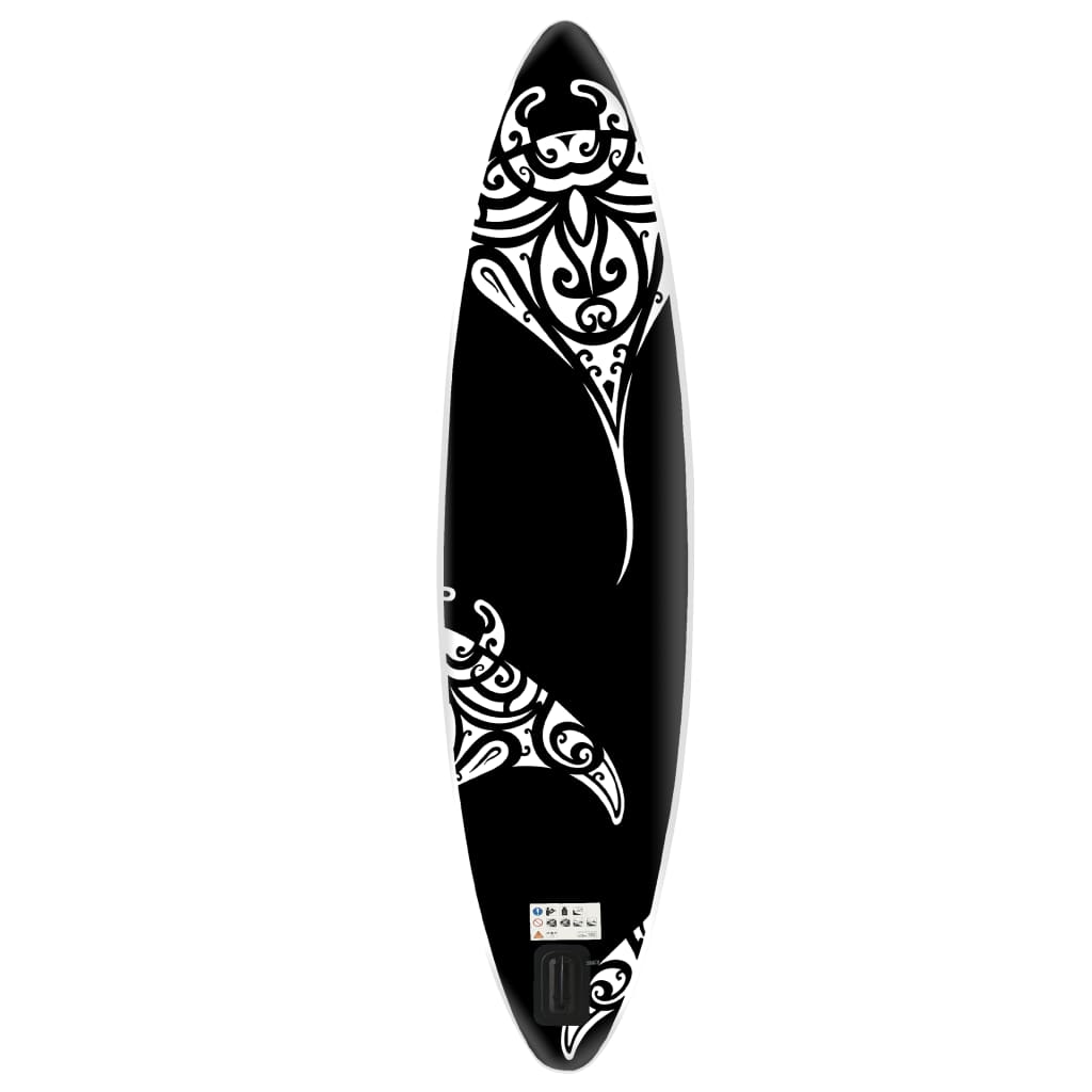 Vidaxl stand up paddleboardset opblaasbaar 305x76x15 cm zwart