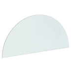 Vidaxl glasplaat voor open haard halfrond 1200x500 mm