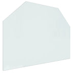 Vidaxl glasplaat openhaard zeshoekig 80x60 cm