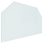 Vidaxl glasplaat openhaard zeshoekig 100x60 cm