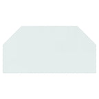 Vidaxl glasplaat openhaard zeshoekig 100x50 cm