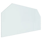 Vidaxl glasplaat openhaard zeshoekig 120x60 cm