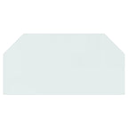Vidaxl glasplaat openhaard zeshoekig 120x60 cm