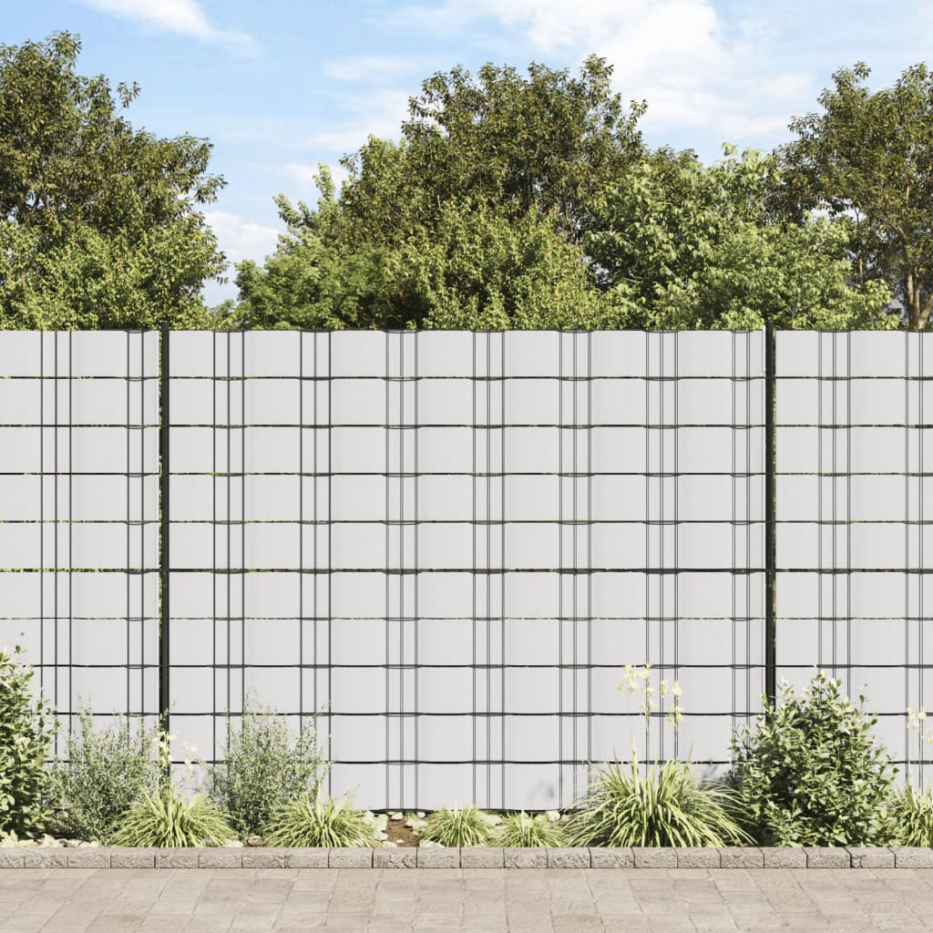 Vidaxl tuinscherm 70x0,19 m pvc wit