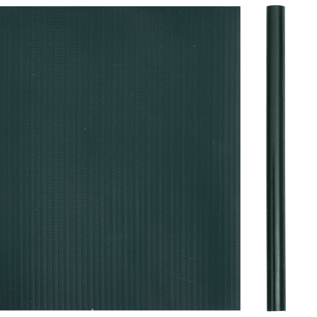 Vidaxl tuinschermen 4 st 35x0,19 m pvc matgroen