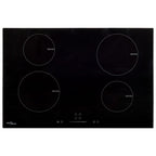 Vidaxl inductiekookplaat 4 zones aanraakbediening 7000 w 77 cm glas