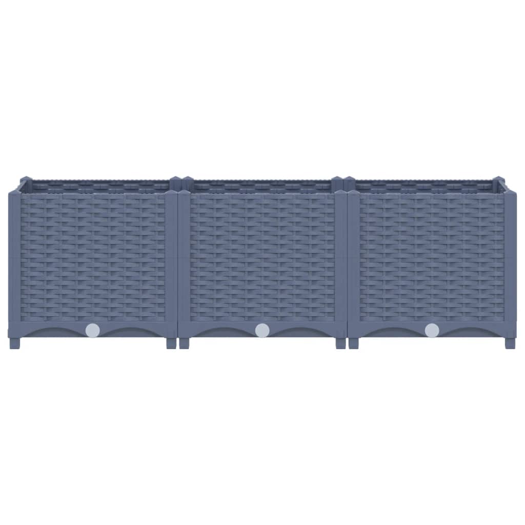 Vidaxl plantenbak verhoogd 120x40x38 cm polypropyleen