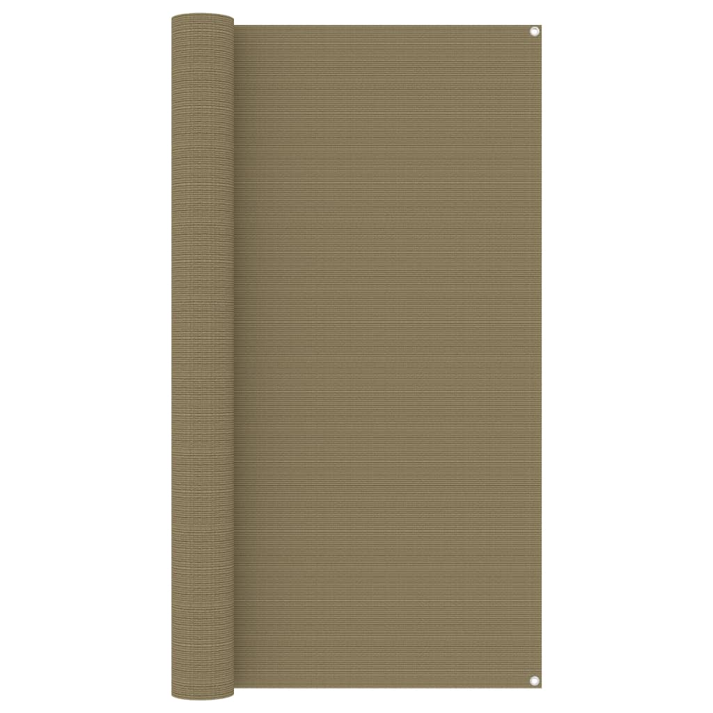 Vidaxl tenttapijt 200x400 cm taupe
