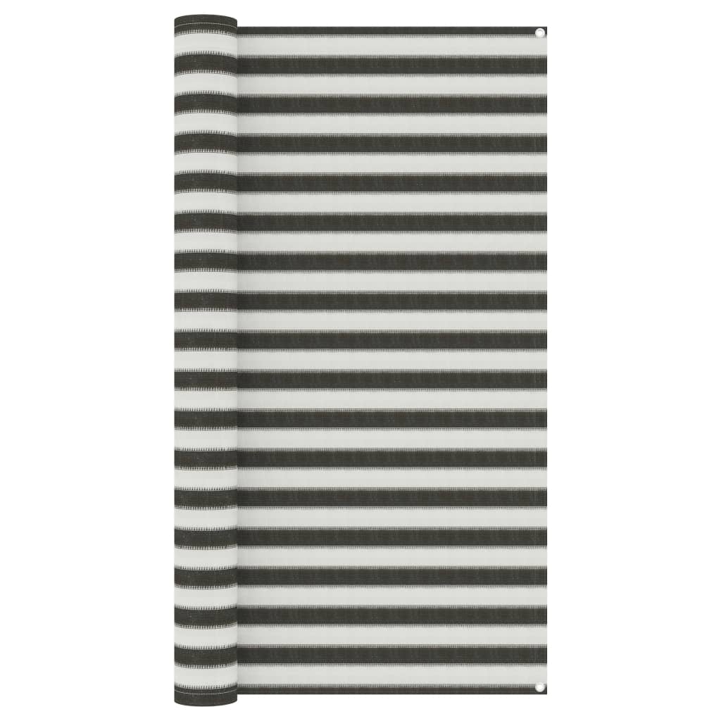 Vidaxl tenttapijt 200x300 cm antracietkleurig en wit