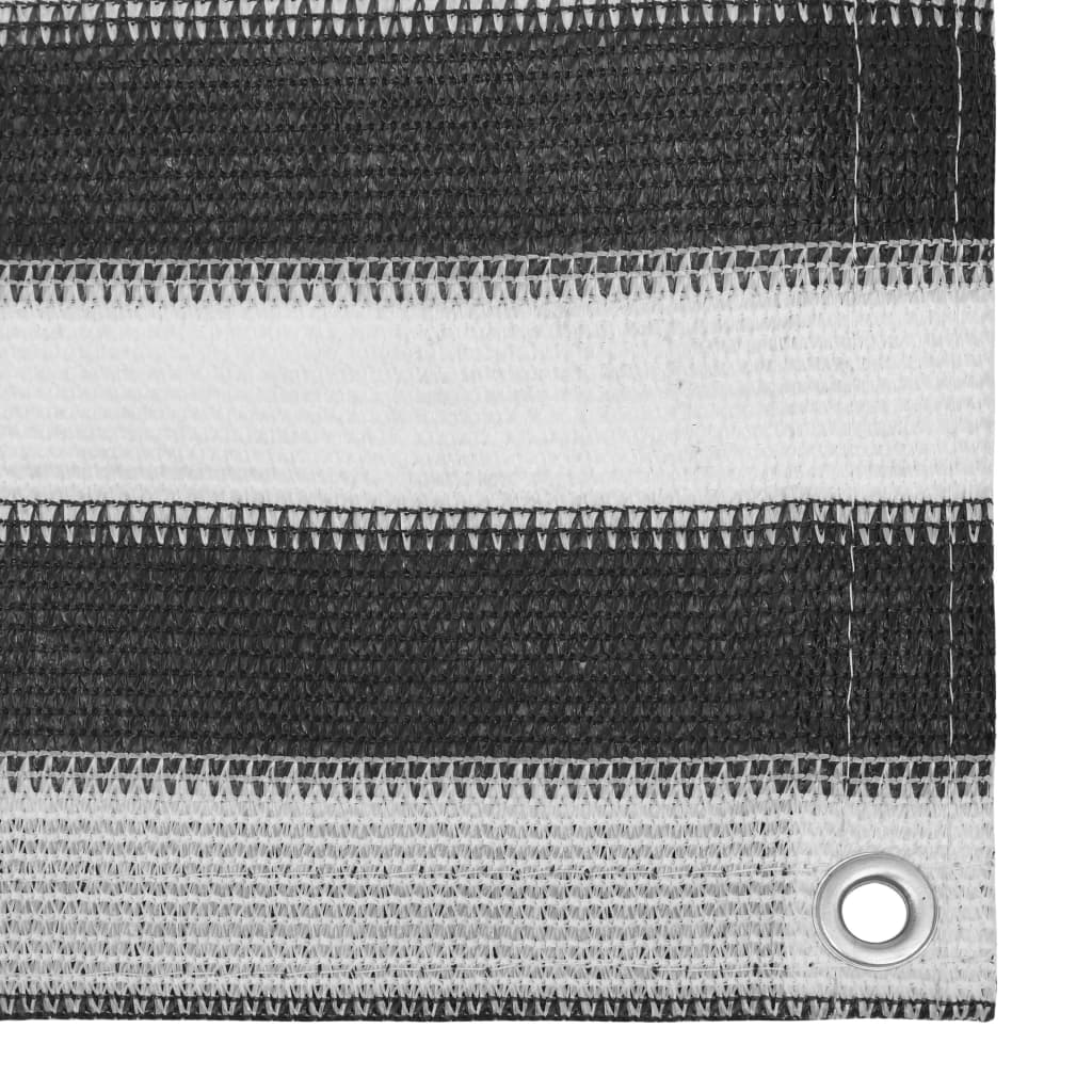 Vidaxl tenttapijt 200x300 cm antracietkleurig en wit