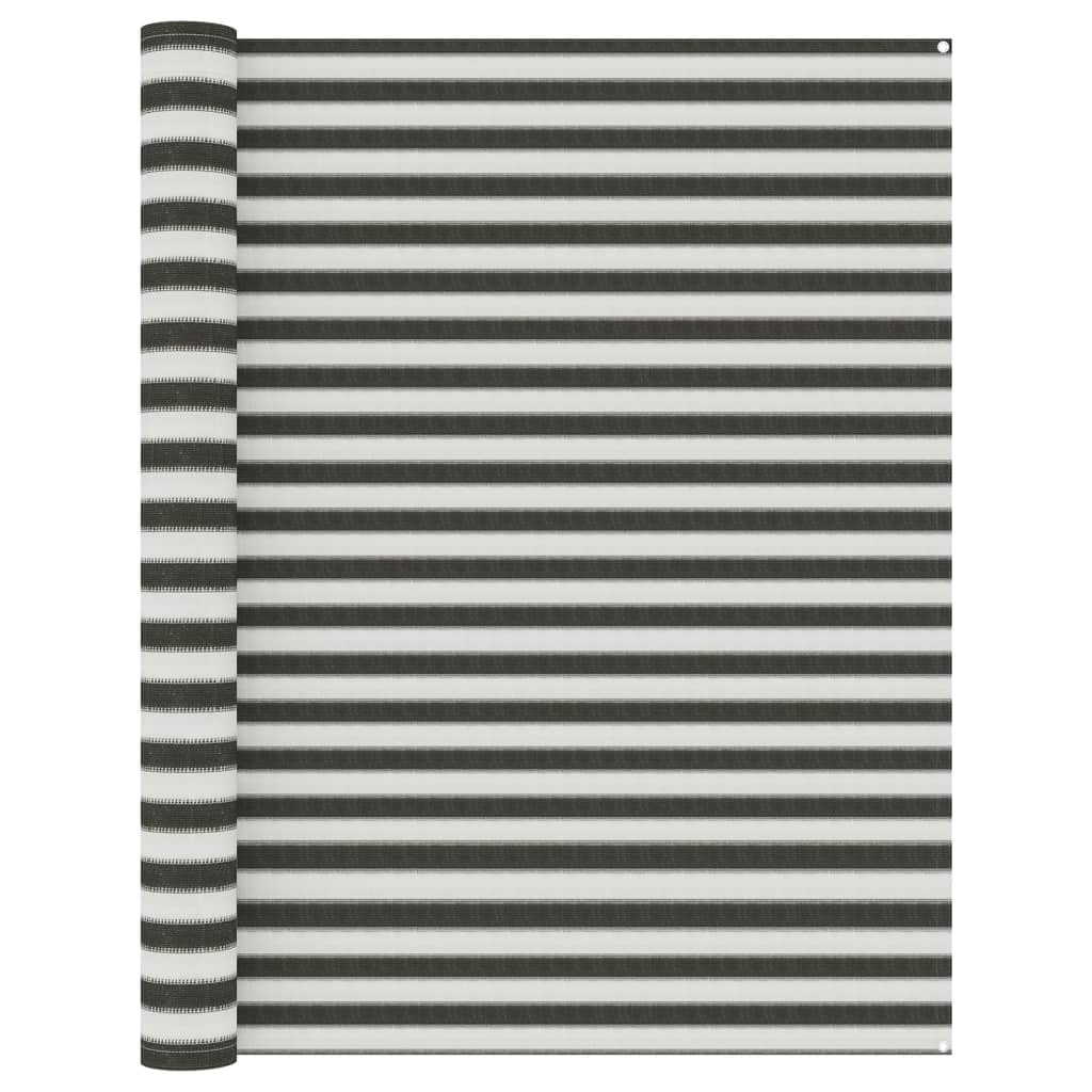 Vidaxl tenttapijt 250x200 cm antracietkleurig en wit