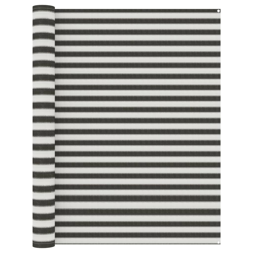 Vidaxl tenttapijt 250x500 cm antracietkleurig en wit