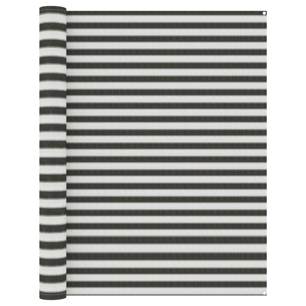 Vidaxl tenttapijt 250x550 cm antracietkleurig en wit
