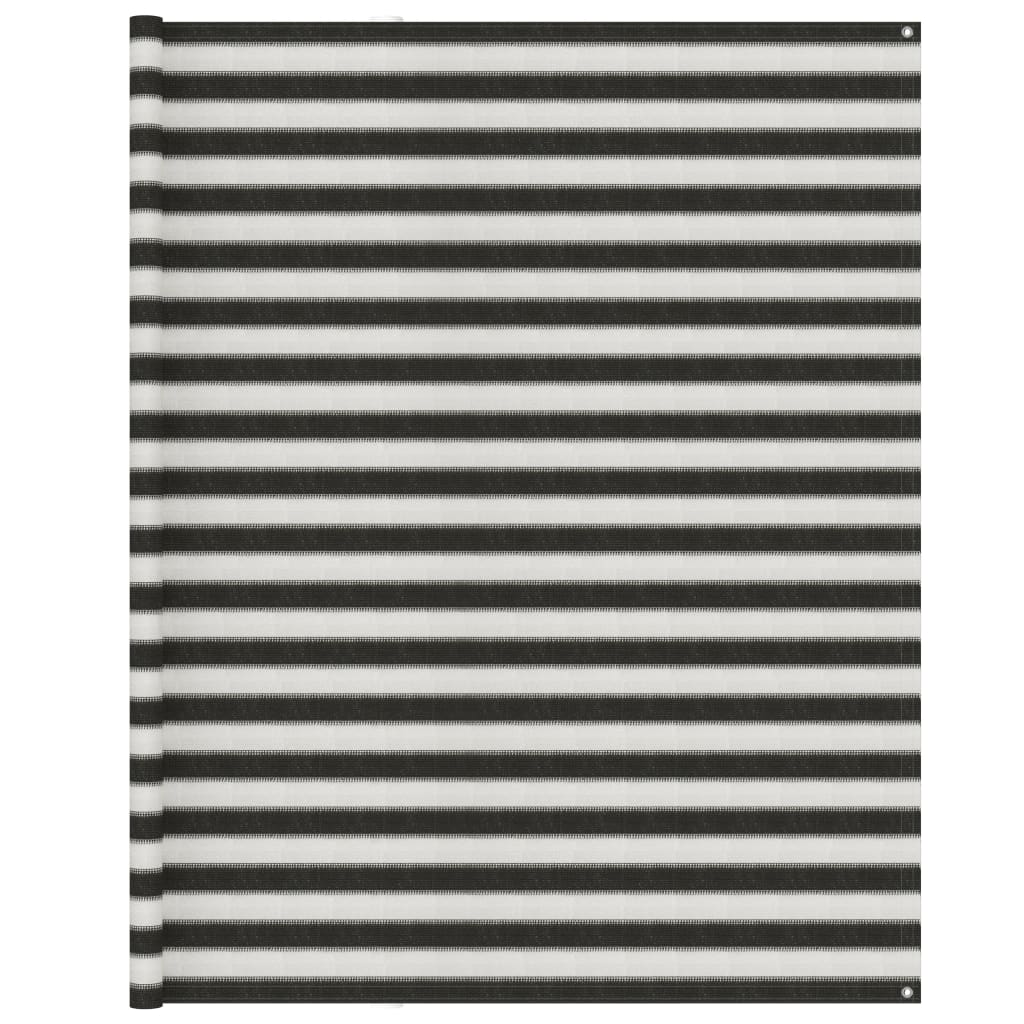 Vidaxl tenttapijt 250x600 cm antracietkleurig en wit
