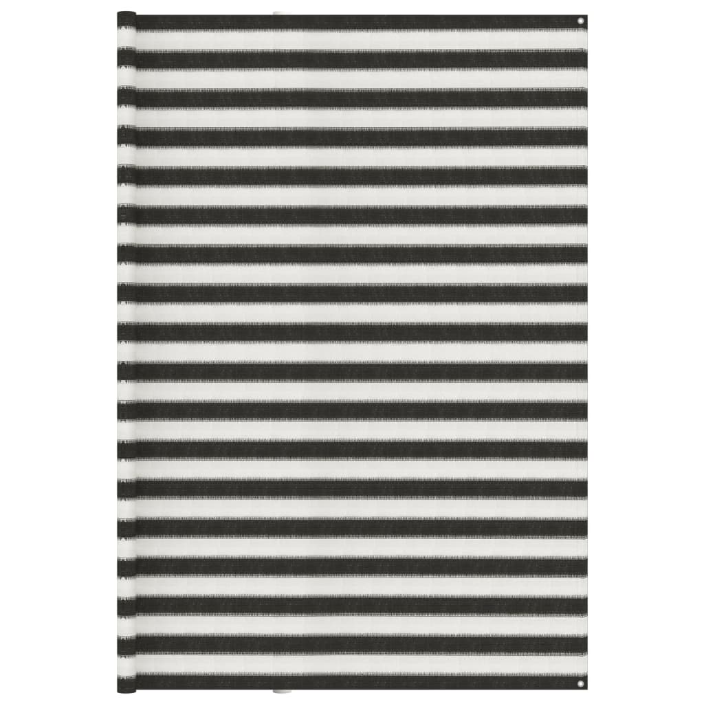 VidaXL Tenttapijt 300x600 cm antracietkleurig en wit