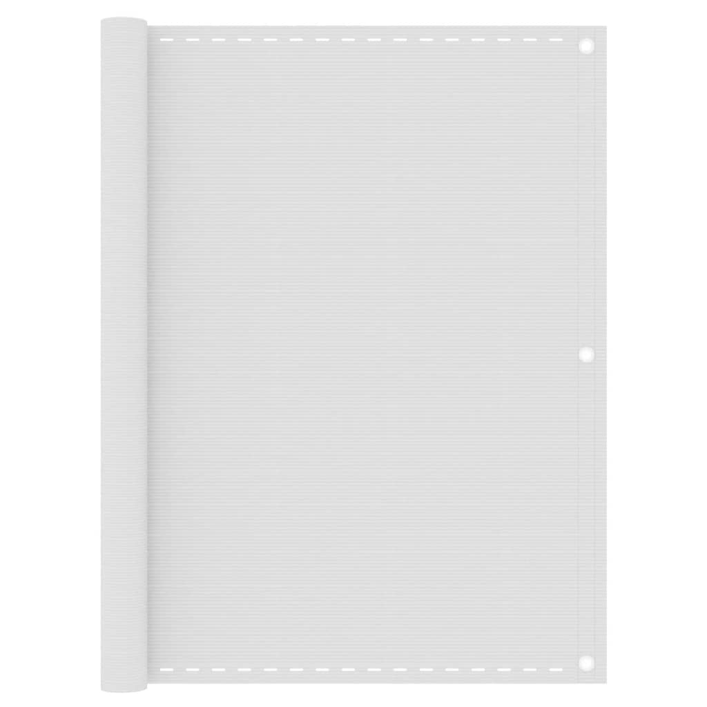 VidaXL Balkonscherm 120x300 cm HDPE wit