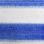 Vidaxl balkonscherm 75x400 cm hdpe blauw en wit