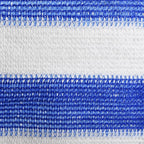 Vidaxl balkonscherm 75x500 cm hdpe blauw en wit
