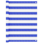 Vidaxl balkonscherm 90x300 cm hdpe blauw en wit