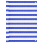 Vidaxl balkonscherm 120x500 cm hdpe blauw en wit