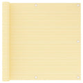VidaXL Balkonscherm 90x400 cm HDPE beige