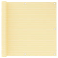 Vidaxl balkonscherm 90x500 cm hdpe beige