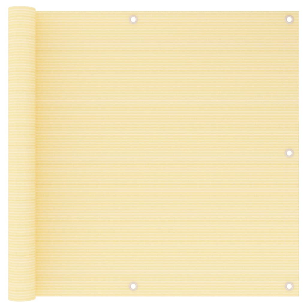 Vidaxl balkonscherm 90x600 cm hdpe beige