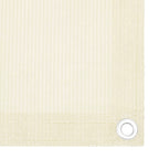 Vidaxl balkonscherm 120x600 cm hdpe crèmekleurig