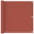 Vidaxl balkonscherm 90x600 cm hdpe terracottakleurig