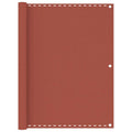 Vidaxl balkonscherm 120x500 cm hdpe terracotta
