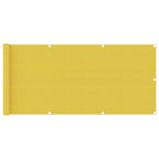 Vidaxl balkonscherm 75x300 cm hdpe geel