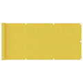 Vidaxl balkonscherm 75x400 cm hdpe geel