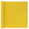 Vidaxl balkonscherm 90x500 cm hdpe geel