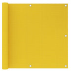 Vidaxl balkonscherm 90x500 cm hdpe geel