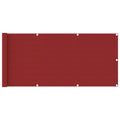 VidaXL Balkonscherm 75x400 cm HDPE rood