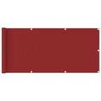 VidaXL Balkonscherm 75x400 cm HDPE rood