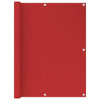Vidaxl balkonscherm 120x500 cm hdpe rood