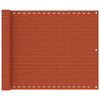 Vidaxl balkonscherm 75x300 cm hdpe oranje