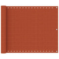 Vidaxl balkonscherm 75x400 cm hdpe oranje